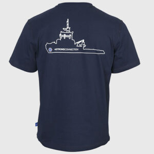 T-shirt men's tractor blue